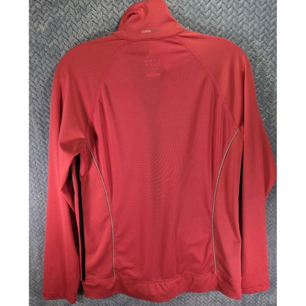 Adidas ClimaLite Hot Pink Zip Ip Jacket Womens Size Medium Full Zip Athleisure - Picture 9 of 12
